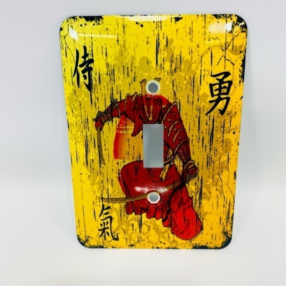 SAMURAI JAPANESE WARRIOR LIGHT SWITCH OUTLET WALL PLATES GAME ROOM DECOR